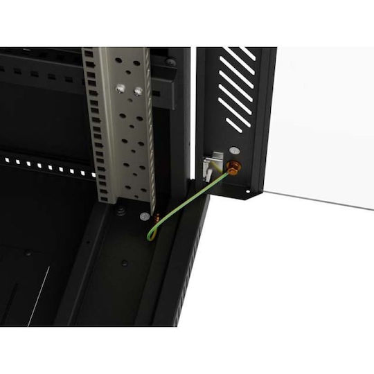 Lanberg Επιδαπέδια Καμπίνα Rack 19U Μαύρο FF01-6624-12BL
