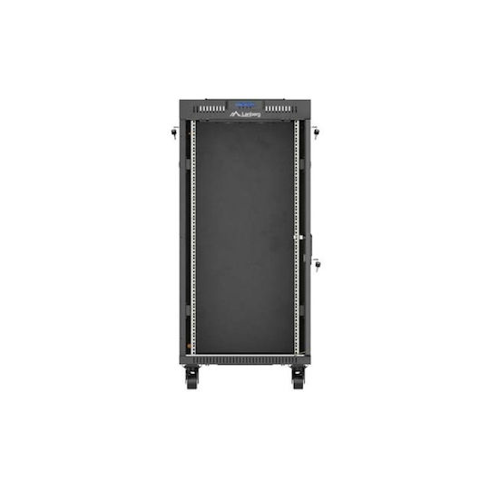 Lanberg Επιδαπέδια Καμπίνα Rack 19U Μαύρο FF01-6624-12BL