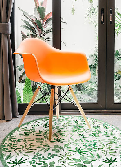 Tulup Round Green Rug Φ50cm