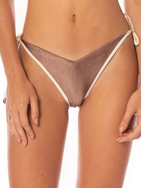 Mocha Pearl Set Bikini Τριγωνάκι Pearl
