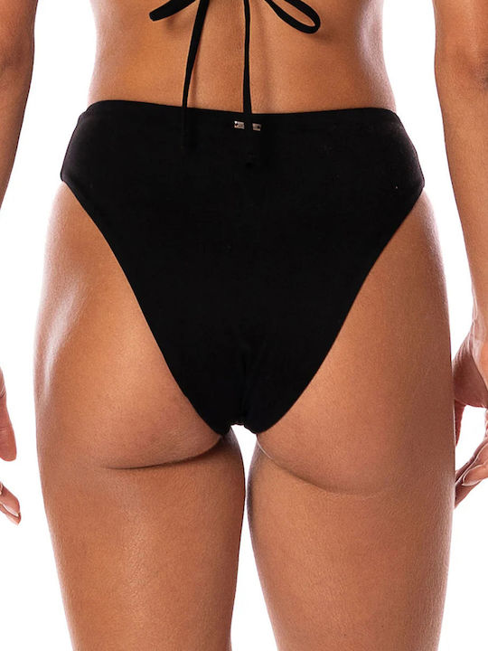Set Bikini Ψηλόμεσο Μαύρο