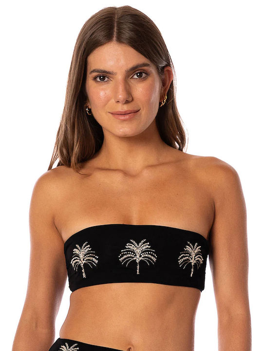 Set Bikini Ψηλόμεσο Μαύρο