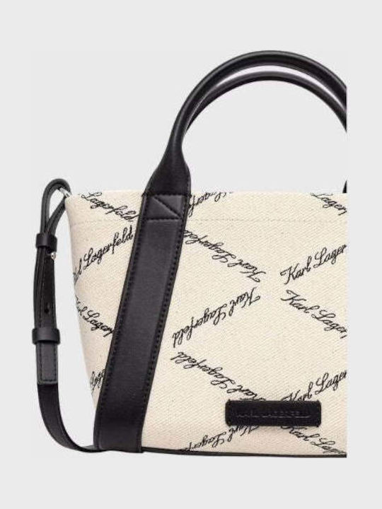 Fabric Women's Tote Handbag Black