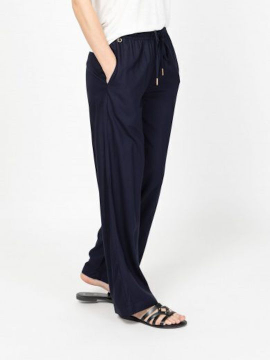 Damen Stoffhose Navy