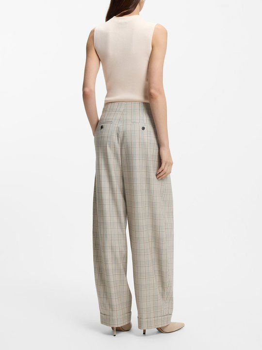 Damen Stoffhose Geprüft Beige