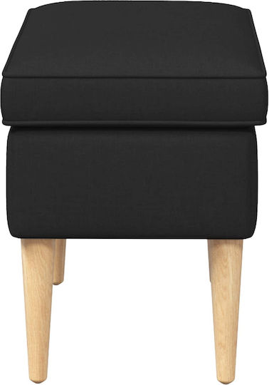 Wooden Outdoor Armchair Black 55x35x41cm