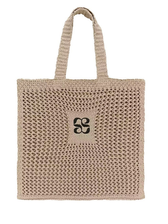 My Essential Wardrobe Geantă Tote De Mână Din Material Textil Pentru Damă Ecru