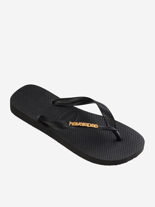 Havaianas Top Logo Metallic Flip Flops Μαύρα