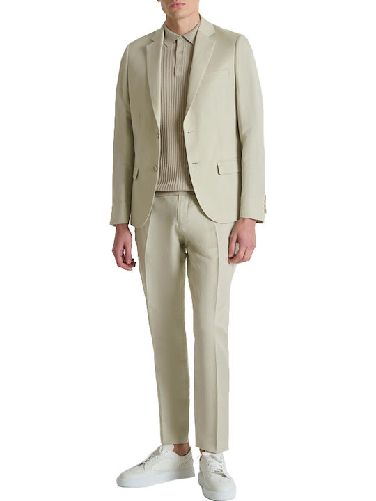 Antony Morato Trousers in Regular Fit Beige