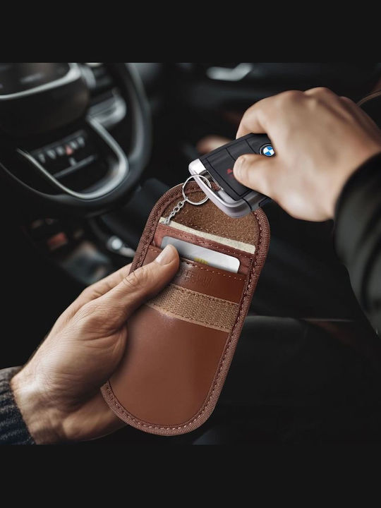 Tech-protect Klr100 Rfid Blocking Car Key Case Brown