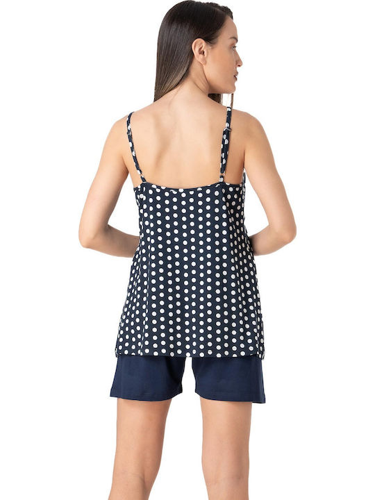 Relax Lingerie Summer Women's Pyjama Set Blue
