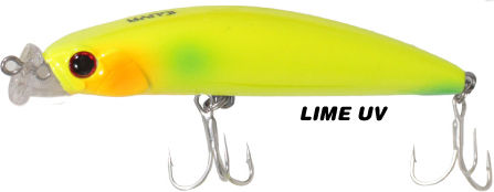 Künstliche Köder Ryuji King Mullet 90f Chart Rück UV
