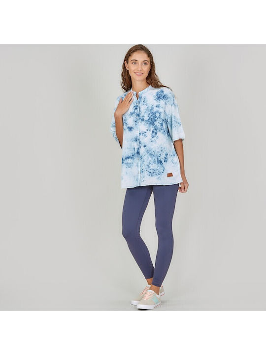 Short Sleeve Women's Shirt Indigo