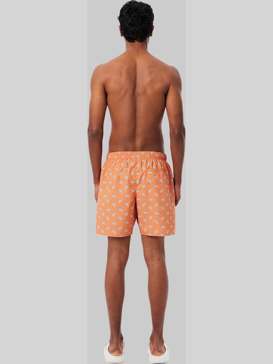 Men's Swim Shorts Yellow with Patterns