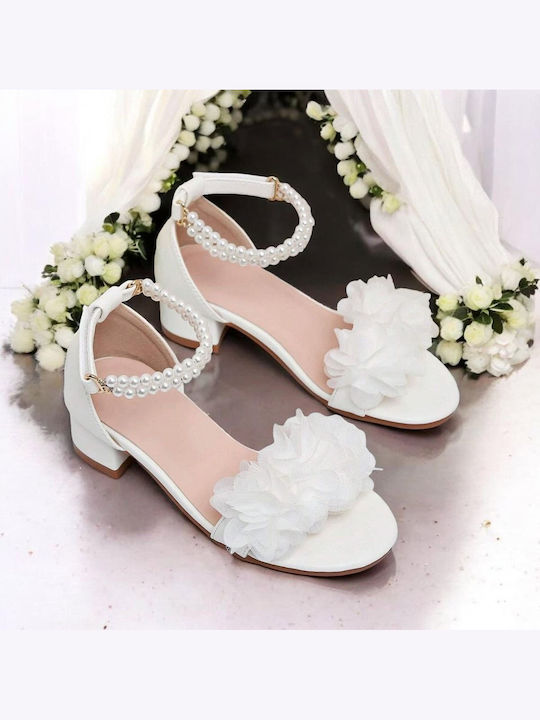 Kids' White Sandals