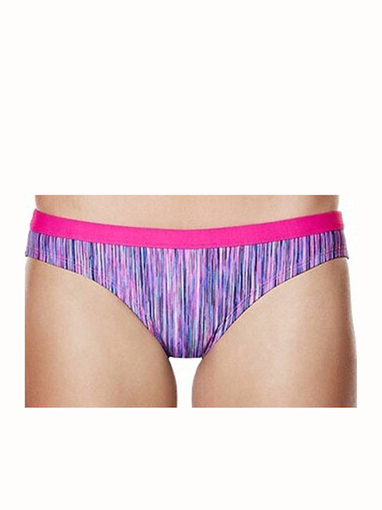 Bottom Bikini Slip με Κορδονάκια Fuchsia Blast