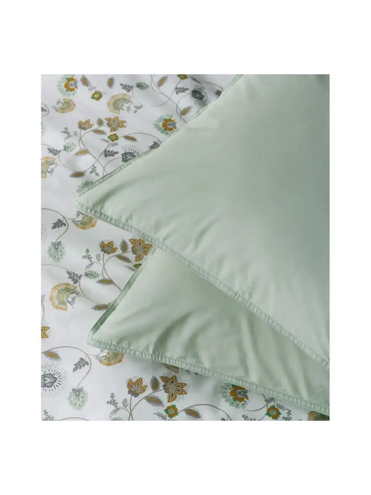 Kentia Ifigenia Set Pillowcases Oxford Light Green 50x70 cm