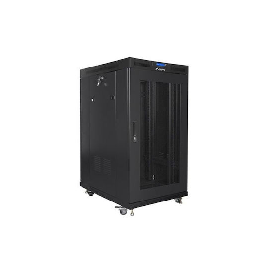 Lanberg Flat Pack Подова Рак Стойка 19U Черна FF01-8022-23BL