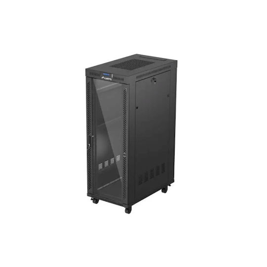 Lanberg Επιδαπέδια Καμπίνα Rack 19U Μαύρο