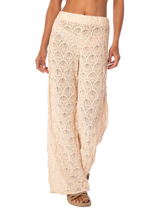 Maaji Women's Beachwear Pants In Beige Colour