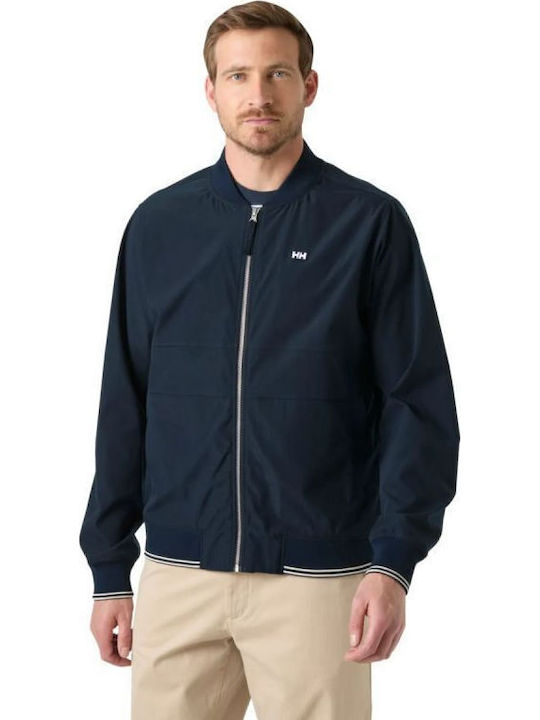 Marine Bomber Jacket Waterproof Navy Blue