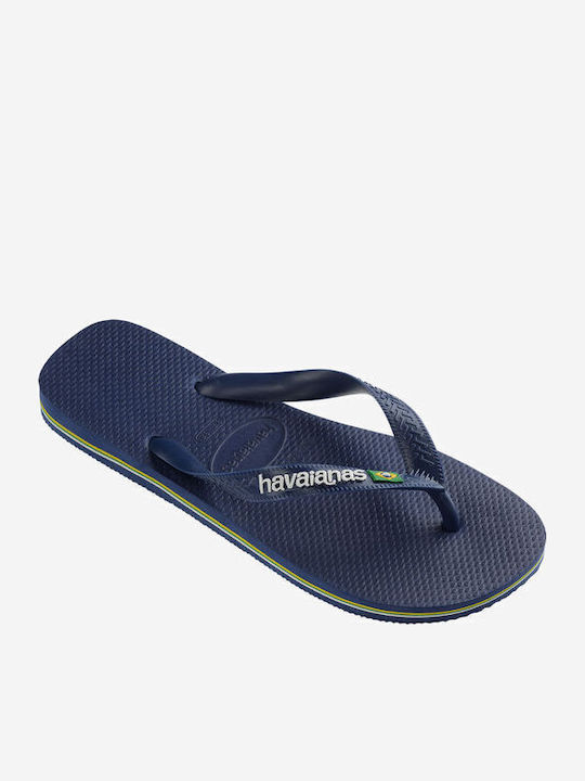 Havaianas Brasil Logo Σαγιονάρες Μπλε
