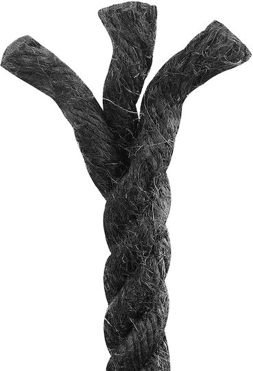 vidaXL Rope Jute 12 Black 100% Jute Tossa 42011617 Black