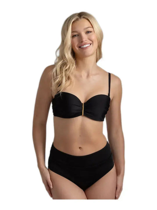 Strapless Bikinioberteil Mit Polsterung Schwarze