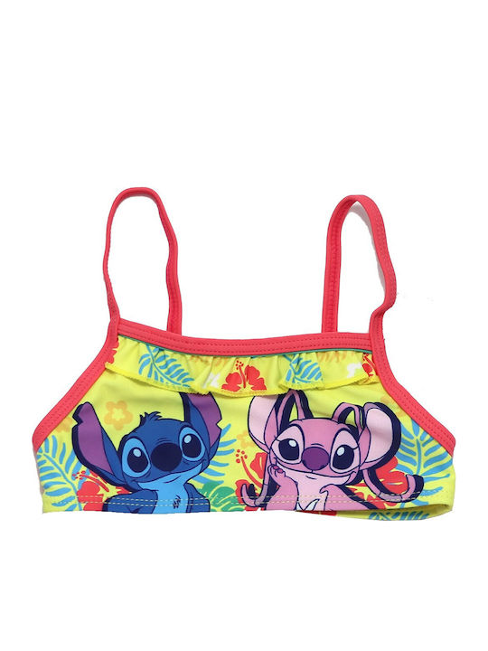 Disney Stitch & Angel Παιδικό Μαγιό Μπικίνι Κίτρινο
