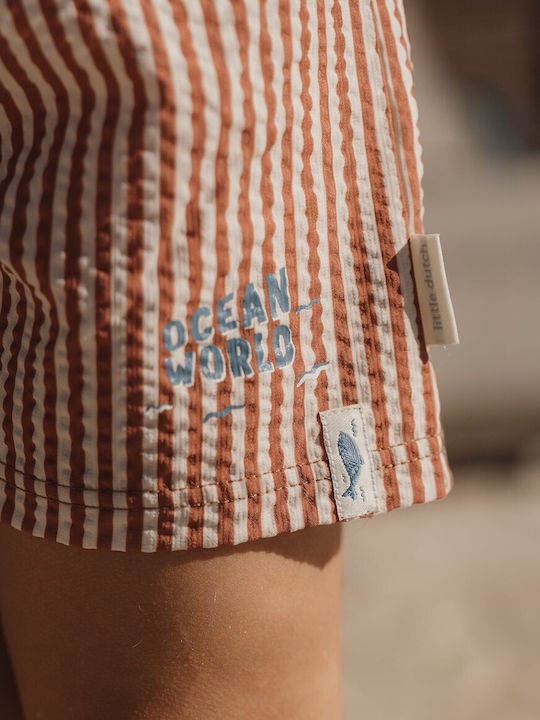 Little Dutch Παιδικό Μαγιό Βερμούδα / Σορτς Ocean Brown Stripes