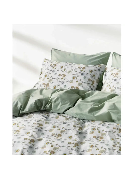 Kentia Cotton Duvet Cover Set 225x245cm Double with 2 Pillowcases Stylish Ifigenia Ifigenia