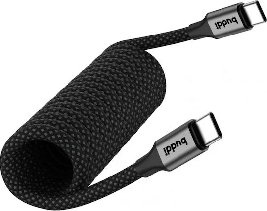 Buddi Flex USB 2.0 Кабел USB-C Мъжки - USB-C 60W Черен 2m