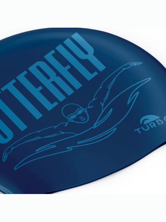 Turbo Șapcă Înot Silicon Butterfly Șapcă Înot din Silicon Turbo Albastră