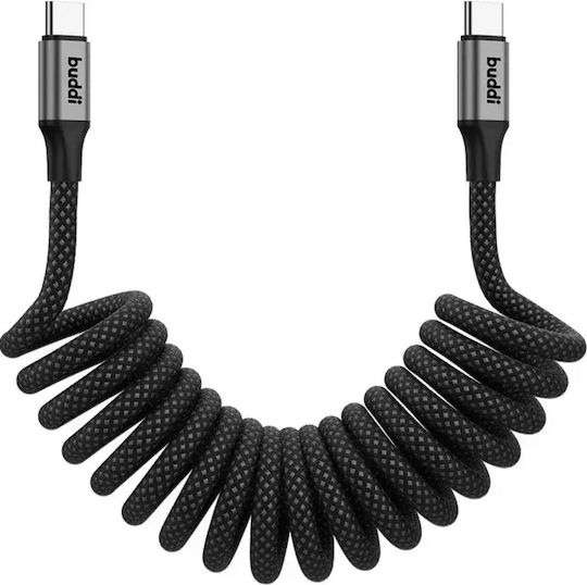 Buddi Flex USB 2.0 Кабел USB-C Мъжки - USB-C 60W Черен 2m