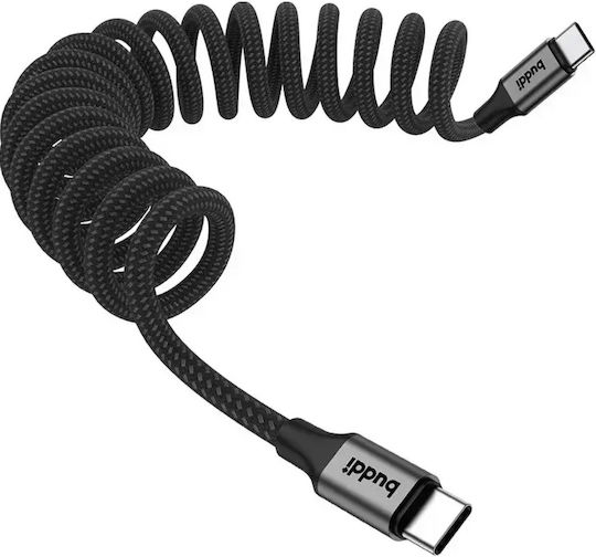 Buddi Flex USB 2.0 Кабел USB-C Мъжки - USB-C 60W Черен 2m