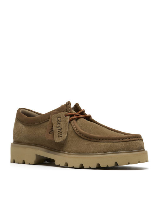Seam Wildleder Herren Bootsschuhe in Beigem Farbton