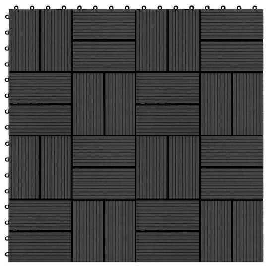 vidaXL Tile for Garden Flooring from WPC 30x30cm 11 Pieces