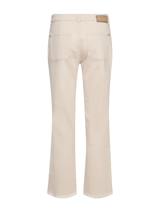 Mos Mosh Women's Jean Pants In Wide Leg Style Ecru Mos Mosh Women's Jean Pants In Wide Leg Style Ecru