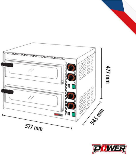 Alfa Frost Електрически Фурна За Пица 3.4kW