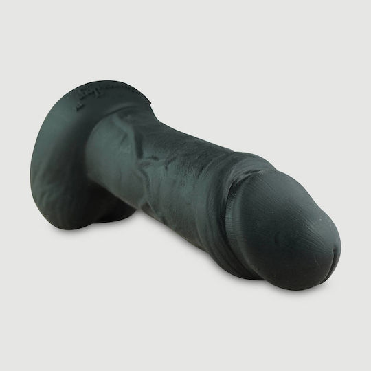 Ρεαλιστικό Dildo με Όρχεις Μαύρο