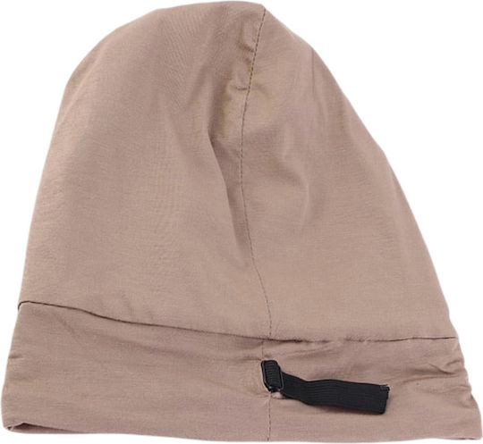 Beanie Unisex Σκούφος Πλεκτός σε Μπεζ χρώμα
