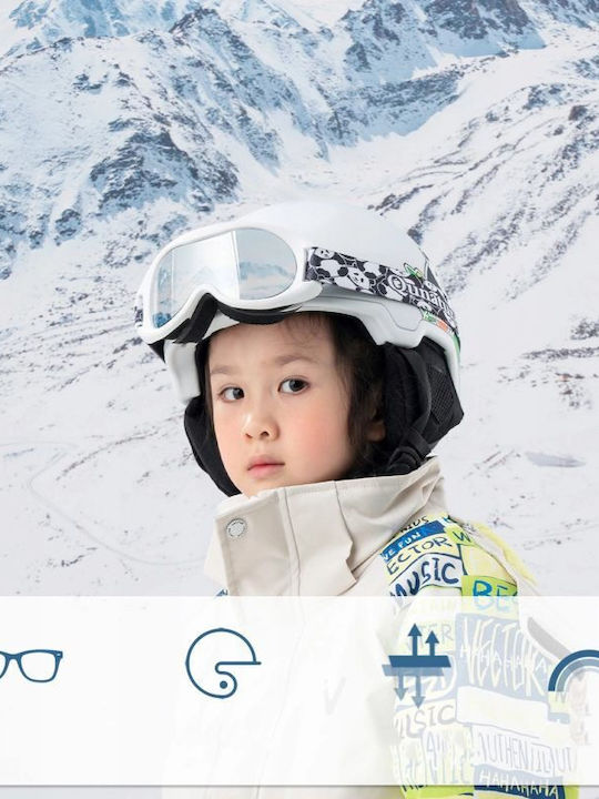 Qunature Ski & Snowboard Kids Mask Black with Lens in Black Colour