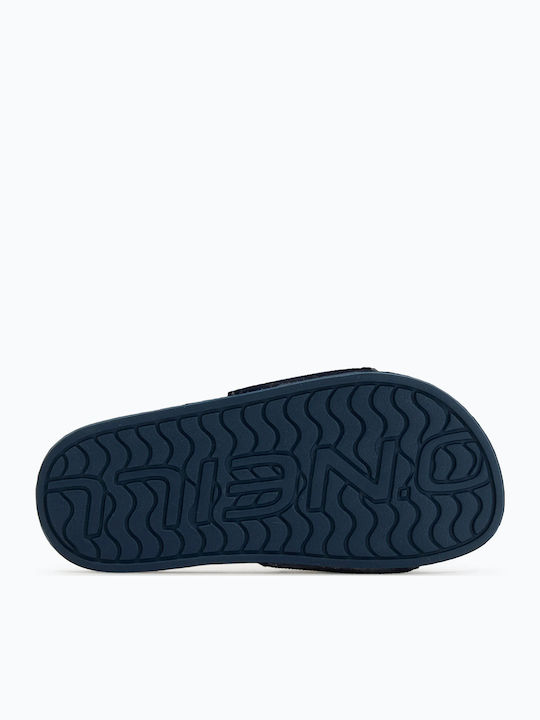 Kids' Flip Flops Slides Blue Profile