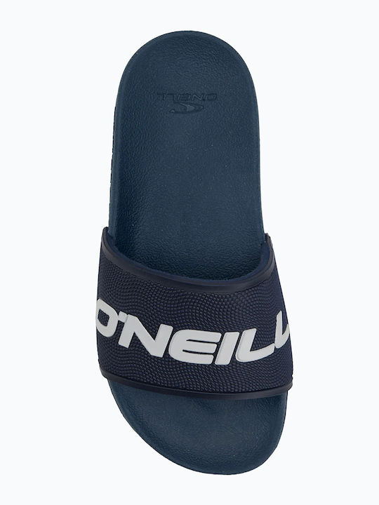 Kids' Flip Flops Slides Blue Profile