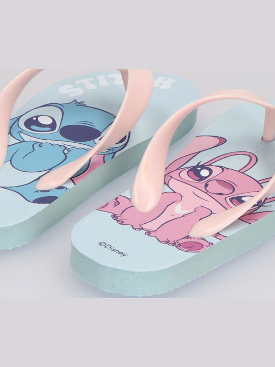 Детски Джапанки Светлосини Stitch&angel