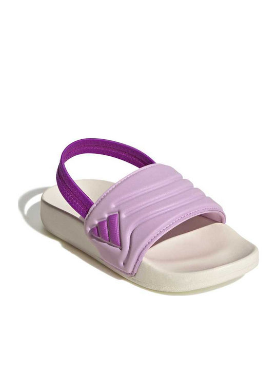 Kids' Flip Flops Slides Purple Adilette Estrap