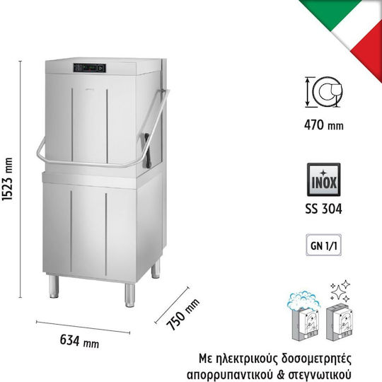 Alfa Frost Gewerbliches Geschirrspüler Für Teller Und Gläser Dreiphasig SPH515