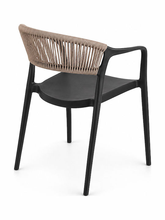 Gartenstühle Polypropylen Clelia Beige 54x55.5x77cm