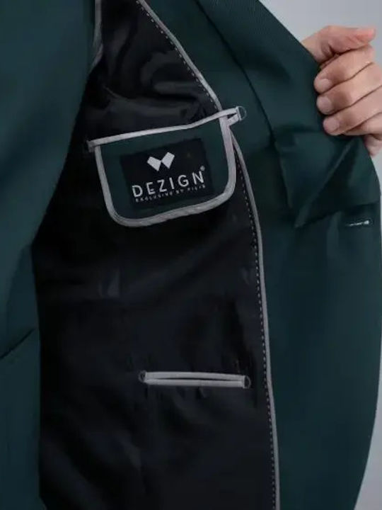 Costum Bărbat Cu Fit Slim Verde