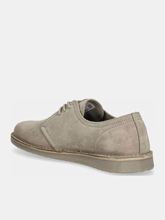 Suede Men's Casual Shoes Beige